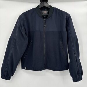 5.11 Tactical Series Jacket Mens Blue Zip Fleece Utility Outdoor Pocket Size M